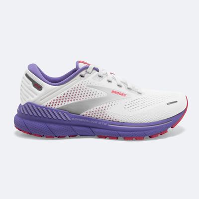 Women's Brooks Adrenaline GTS 22 Road Running Shoes White/Coral/Purple | USA97604