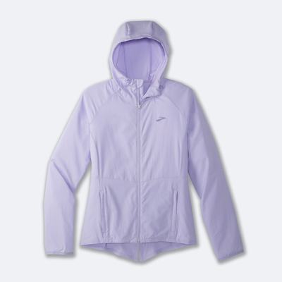 Women's Brooks Canopy Jackets Purple Grey | USA53287