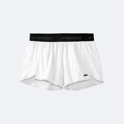 Women's Brooks Chaser 3" Running Shorts White | USA46910