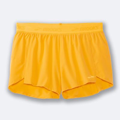 Women's Brooks Chaser 3" Running Shorts Yellow | USA71026