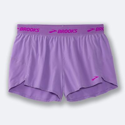 Women's Brooks Chaser 3" Running Shorts Purple | USA83215