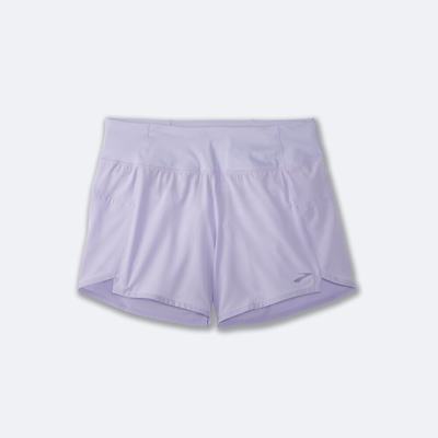 Women's Brooks Chaser 5" Running Shorts Purple Grey | USA20854