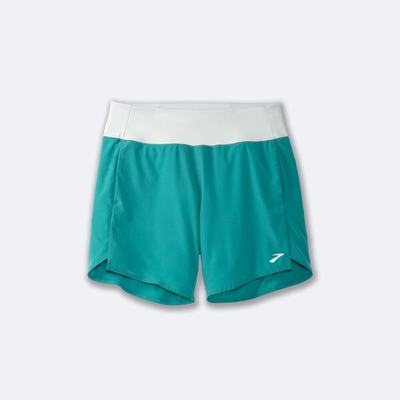 Women's Brooks Chaser 7" Running Shorts Green/Mint | USA25079