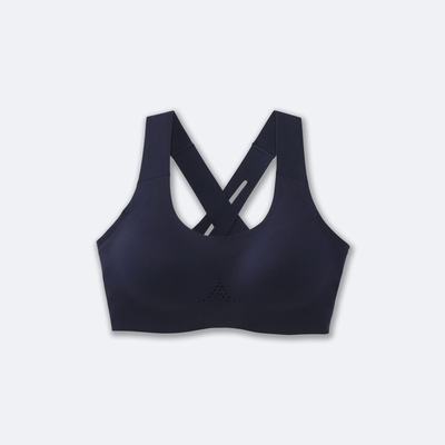 Women's Brooks Dare Crossback Run Bra 2.0 Sports Bras Navy | USA76501