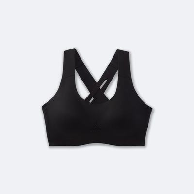 Women's Brooks Dare Crossback Run Bra 2.0 Sports Bras Black | USA94718