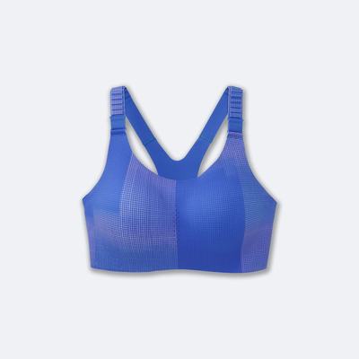 Women's Brooks Dare Racerback Run Bra 2.0 Sports Bras Blue | USA54716