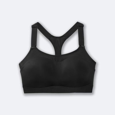 Women's Brooks Dare Racerback Run Bra Sports Bras Black | USA60739