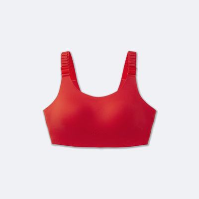 Women's Brooks Dare Scoopback Run Bra 2.0 Sports Bras Red | USA34896