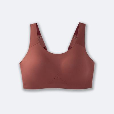 Women's Brooks Dare Scoopback Run Bra Sports Bras Terracotta | USA29456