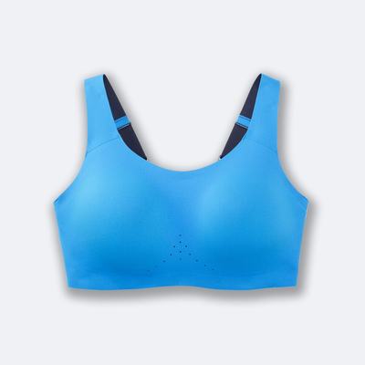 Women's Brooks Dare Scoopback Run Bra Sports Bras Blue/Navy | USA53810