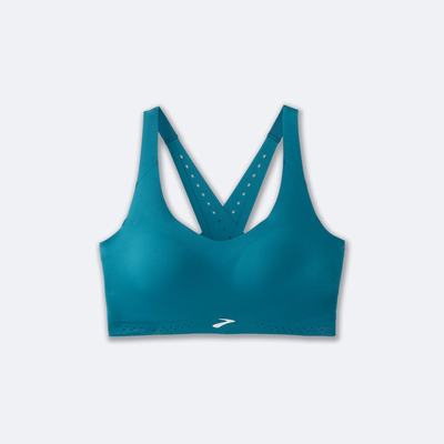 Women's Brooks Dare Strappy Run Bra 2.0 Sports Bras Green | USA06175