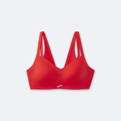 Women's Brooks Dare Strappy Run Bra Sports Bras Red | USA91843