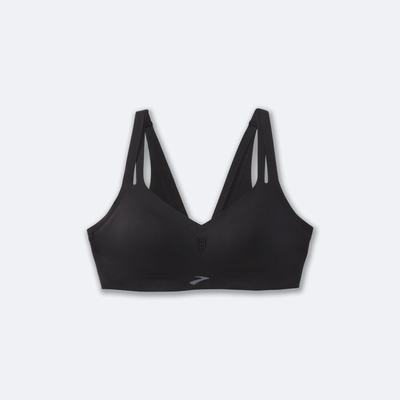 Women's Brooks Dare Strappy Run Bra Sports Bras Black | USA95246