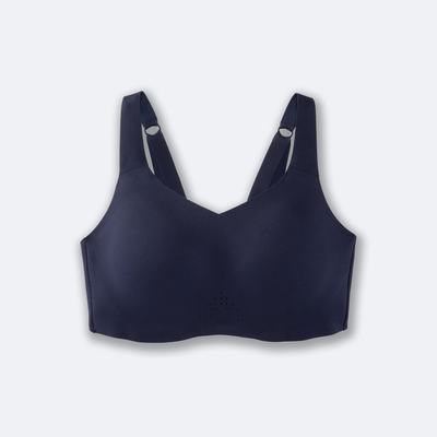 Women's Brooks Dare Underwire Run Bra Sports Bras Navy | USA47052