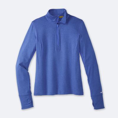 Women's Brooks Dash 1/2 Zip Jackets Blue | USA72056