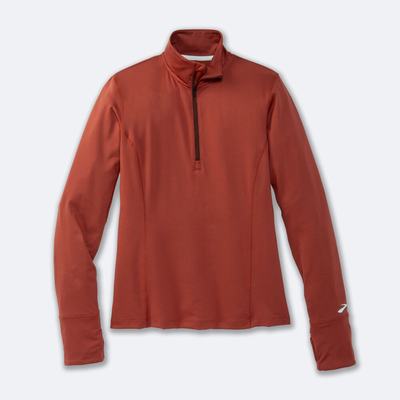 Women's Brooks Dash 1/2 Zip Jackets Copper | USA81307