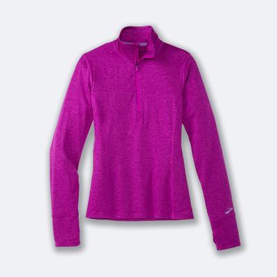 Women's Brooks Dash 1/2 Zip Jackets Pink | USA12874