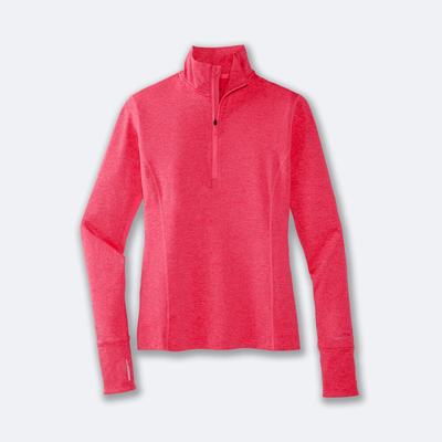 Women's Brooks Dash 1/2 Zip Jackets Pink | USA60154