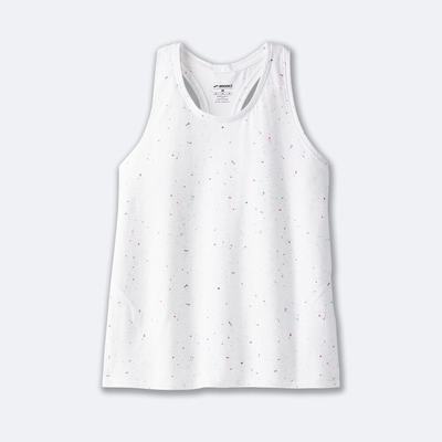 Women's Brooks Distance Tank 2.0 Tanks White | USA81043