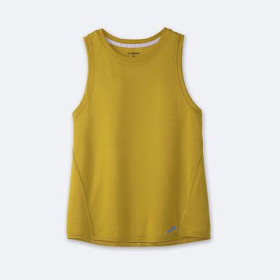 Women's Brooks Distance Tanks Gold | USA91367