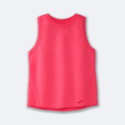 Women's Brooks Distance Tanks Pink | USA43216