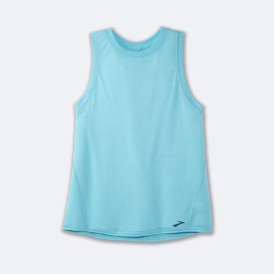 Women's Brooks Distance Tanks Turquoise | USA60593