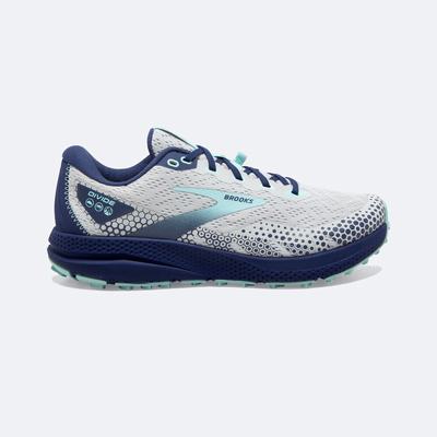 Women's Brooks Divide 3 Trail Running Shoes Grey/Blue | USA04857