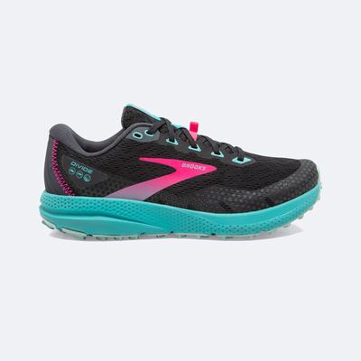 Women's Brooks Divide 3 Trail Running Shoes Blue Coral/Pink | USA46957