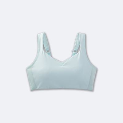 Women's Brooks Drive Convertible Run Bra Sports Bras Blue/Turquoise | USA34580