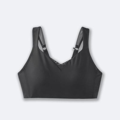 Women's Brooks Drive Convertible Run Bra Sports Bras Grey | USA50394