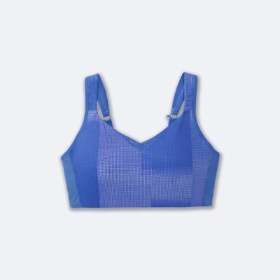 Women's Brooks Drive Convertible Run Bra Sports Bras Blue | USA90358