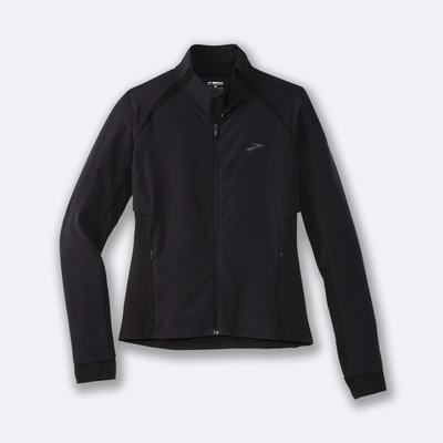 Women's Brooks Fusion Hybrid Jackets Black | USA54721