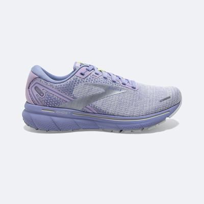 Women's Brooks Ghost 14 Road Running Shoes Purple/Light Green | USA93157