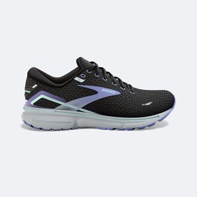 Women's Brooks Ghost 15 Road Running Shoes Black | USA62130