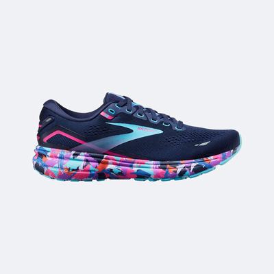 Women's Brooks Ghost 15 Road Running Shoes Blue/Pink | USA89361