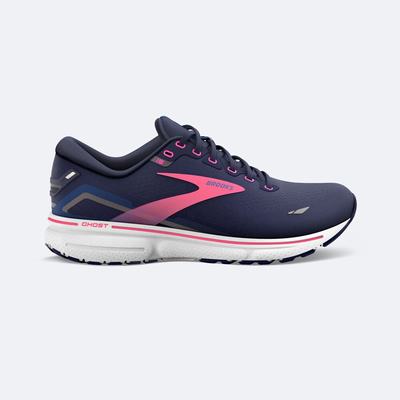 Women's Brooks Ghost 15 Running Shoes Navy/Blue/Pink | USA01289