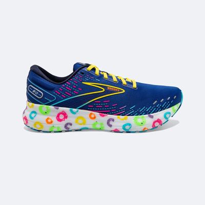 Women's Brooks Glycerin 20 Road Running Shoes Blue/Navy/Yellow | USA31876