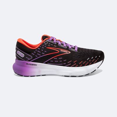 Women's Brooks Glycerin 20 Road Running Shoes Black/Flower | USA40968