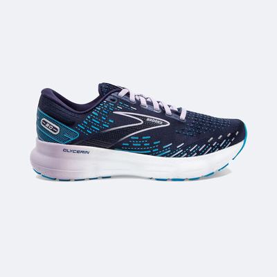 Women's Brooks Glycerin 20 Road Running Shoes Navy | USA52609