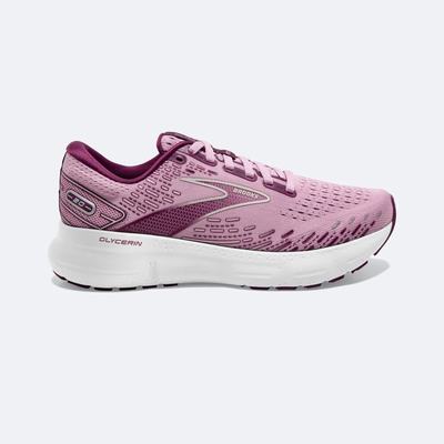 Women's Brooks Glycerin 20 Road Running Shoes Purple/Grey | USA79318