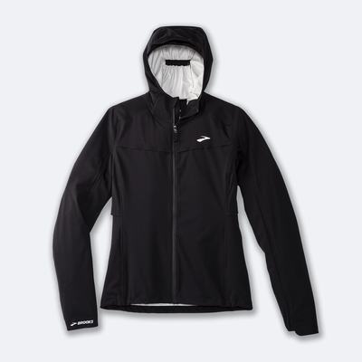 Women's Brooks High Point Waterproof Jackets Black | USA36875