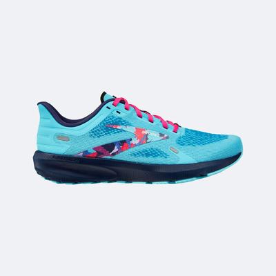 Women's Brooks Launch 9 Road Running Shoes Blue/Pink | USA19536