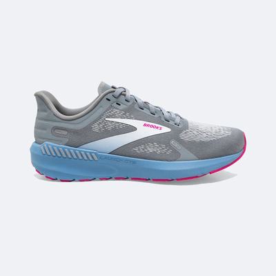 Women's Brooks Launch GTS 9 Road Running Shoes Grey/Blue/Pink | USA16932