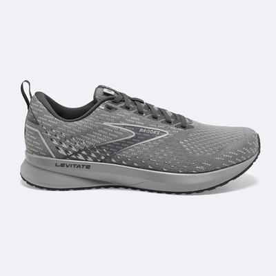 Women's Brooks Levitate 5 Road Running Shoes Grey/Black | USA28760