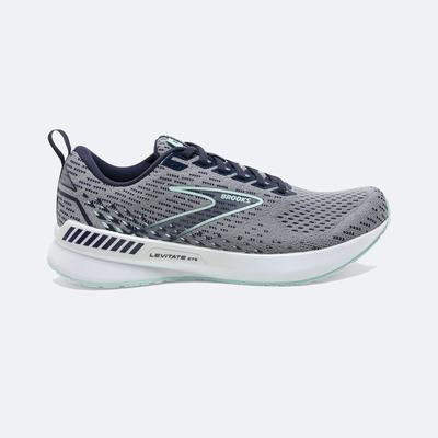 Women's Brooks Levitate GTS 5 Road Running Shoes Grey/Navy/Blue | USA32581