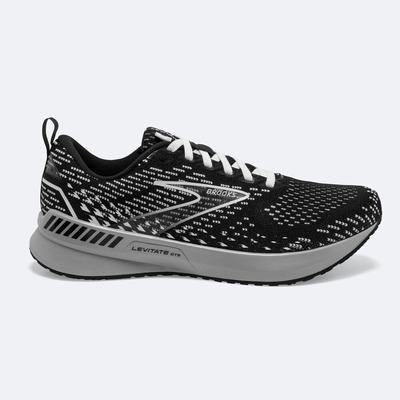 Women's Brooks Levitate GTS 5 Road Running Shoes Black/Grey/White | USA63478