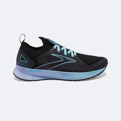 Women's Brooks Levitate StealthFit 5 Road Running Shoes Blue/Flower/Black | USA82479