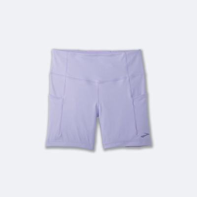 Women's Brooks Method 5" Short Tight Purple Grey | USA81406