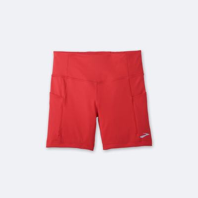 Women's Brooks Method 5" Short Tight Red | USA04987