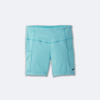 Women's Brooks Method 5" Short Tight Turquoise | USA57826